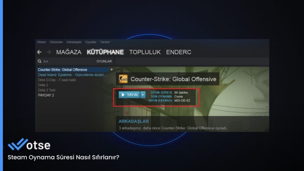 Steam Oynama Süresi Nasıl Sıfırlanır?