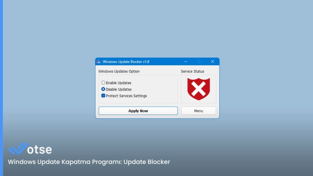 Windows Update Kapatma Programı: Update Blocker